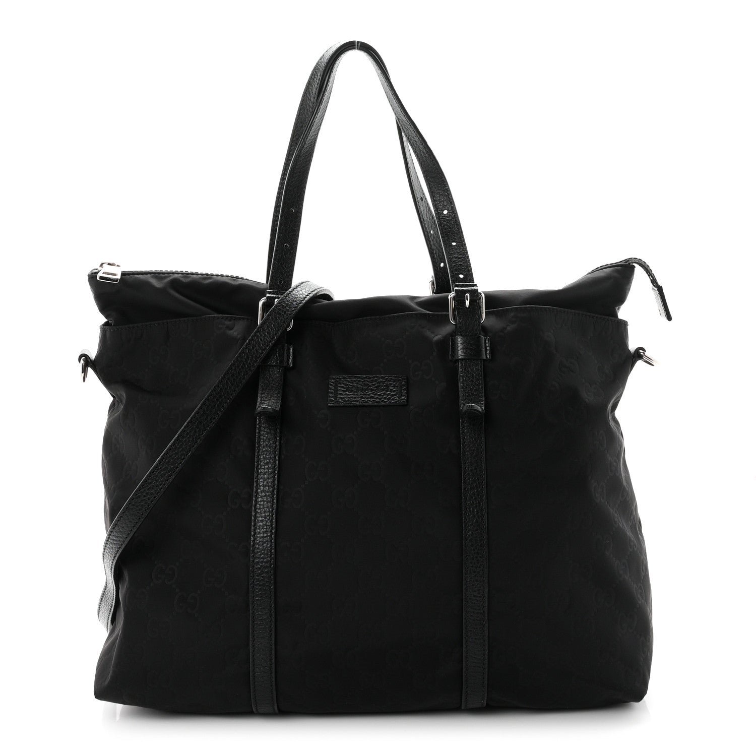 Gucci Nylon Monogram Tote Black