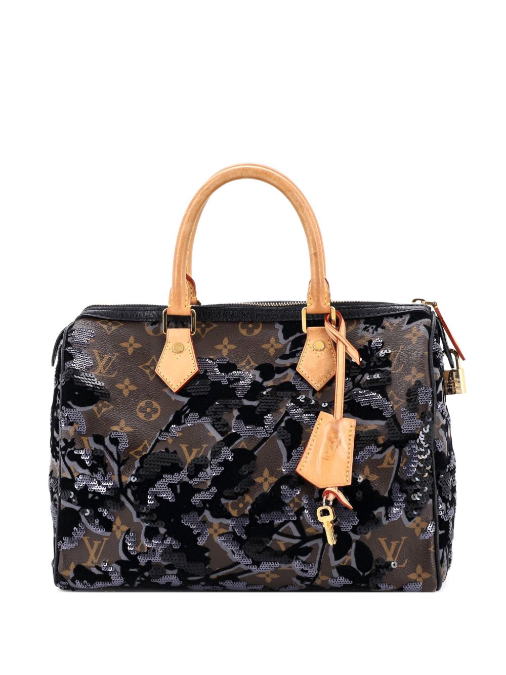 Speedy Handbag Fleur De Jais Monogram Canvas 30 satchel