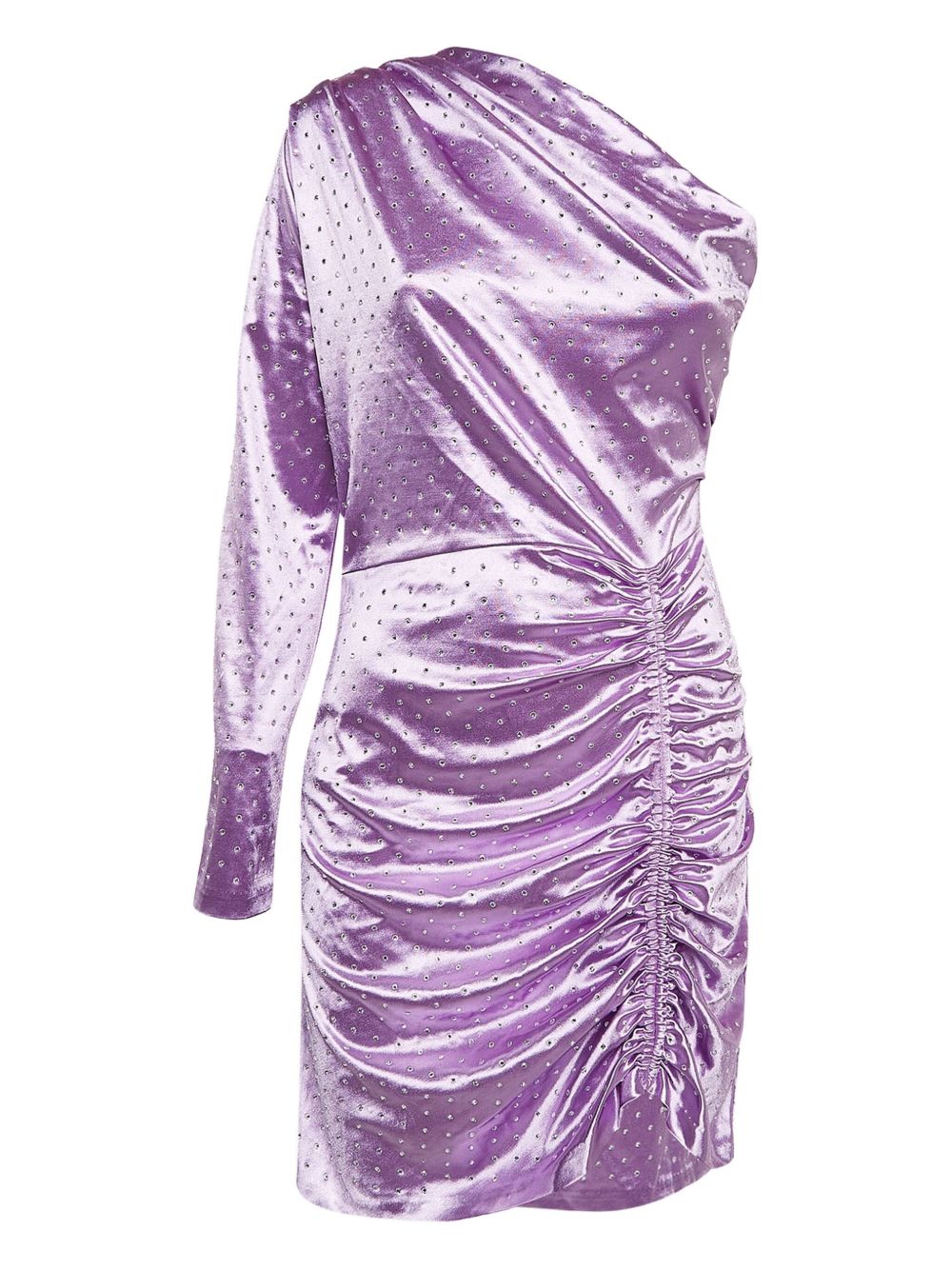 Pre-Owned one-shoulder ruched dress