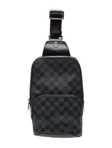 Coated Canvas Damier Graphite Avenue Sling