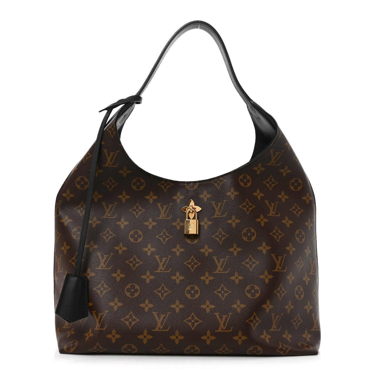 Louis Vuitton Monogram Flower Hobo Black