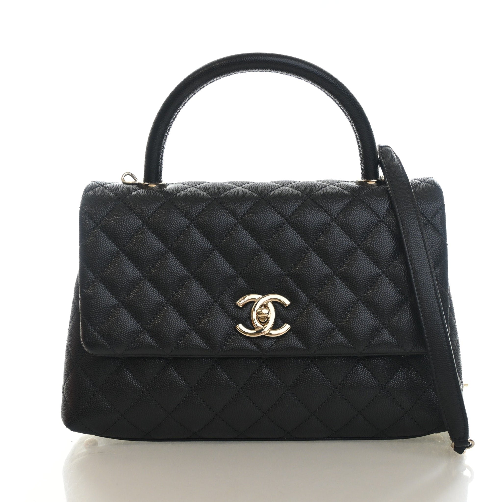 Chanel Medium Caviar Coco Handle Bag