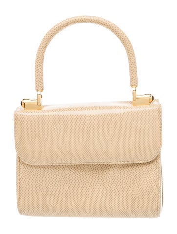 Lizard Top Handle Bag
