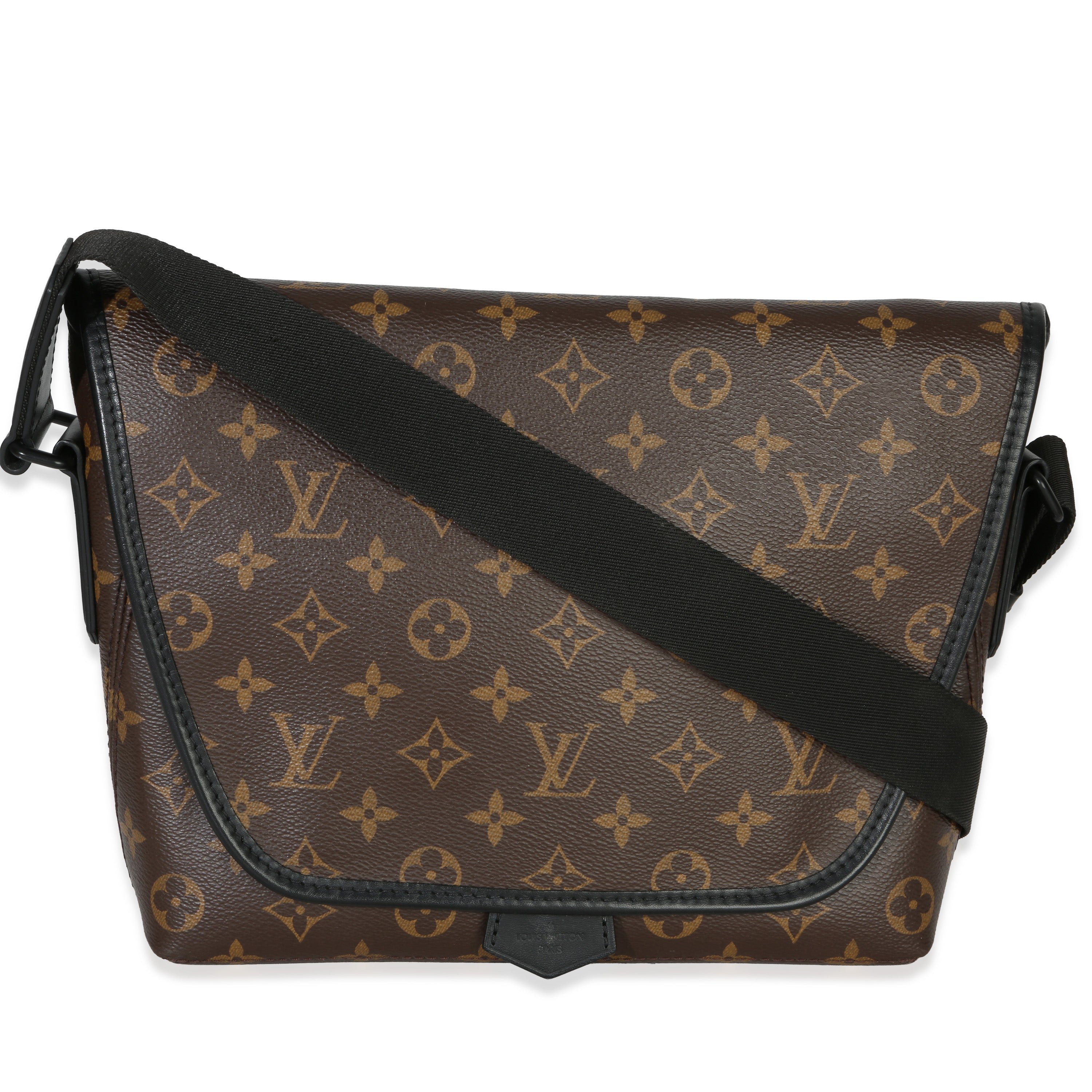 Monogram Macassar Canvas Magnetic Messenger