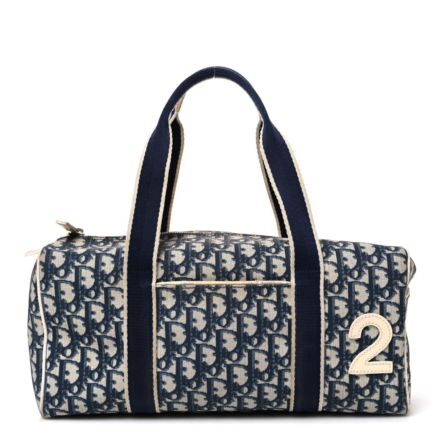 Dior Monogram Trotter No 2 Boston Bag Blue