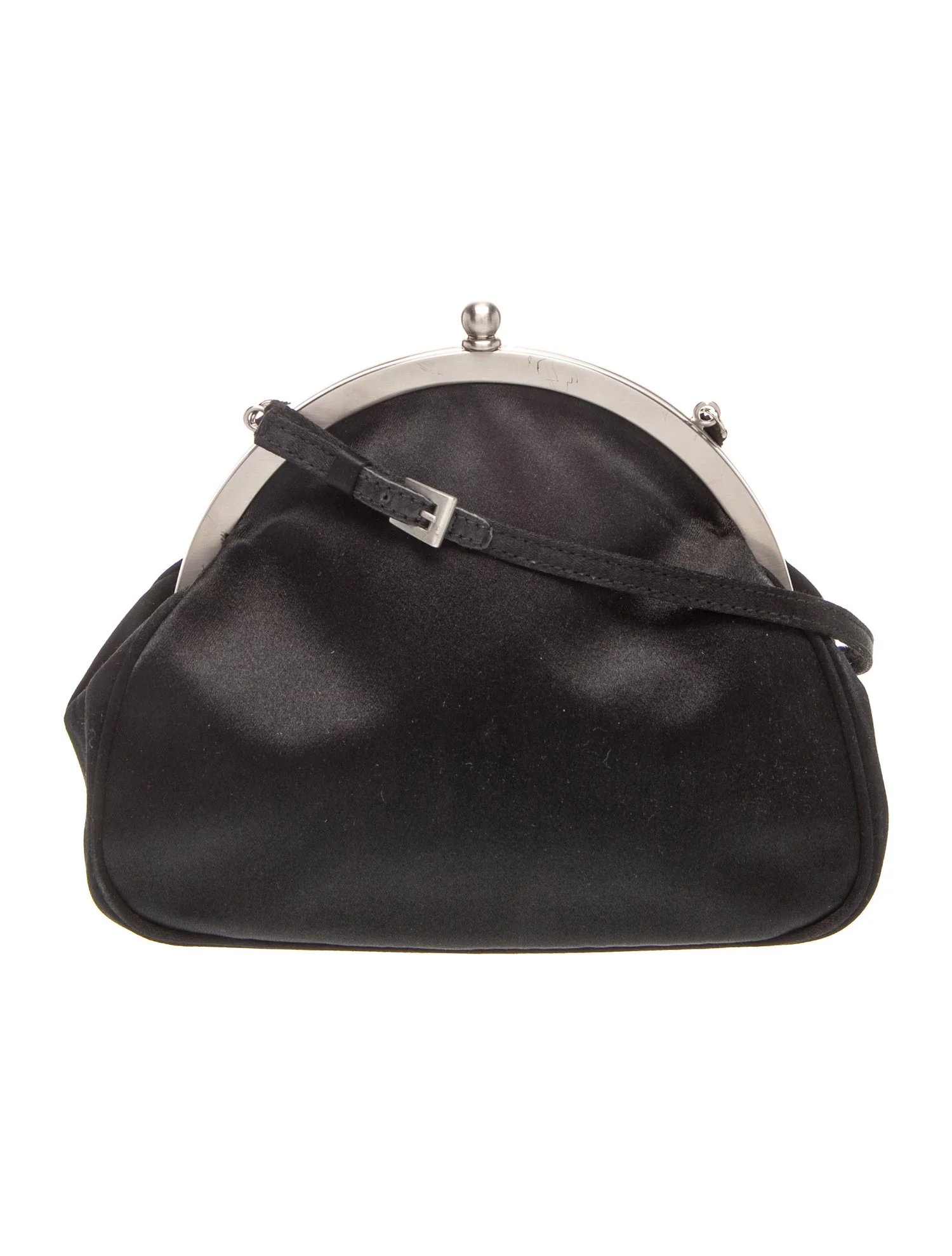 Enameled Metal Triangle Top Handle Bag