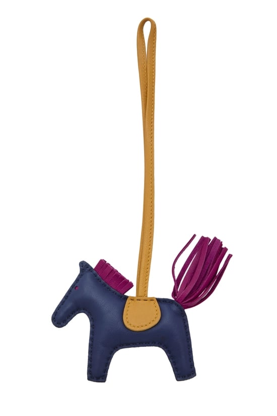 Multicolor Lambskin Leather Rodeo Bag Charm PM