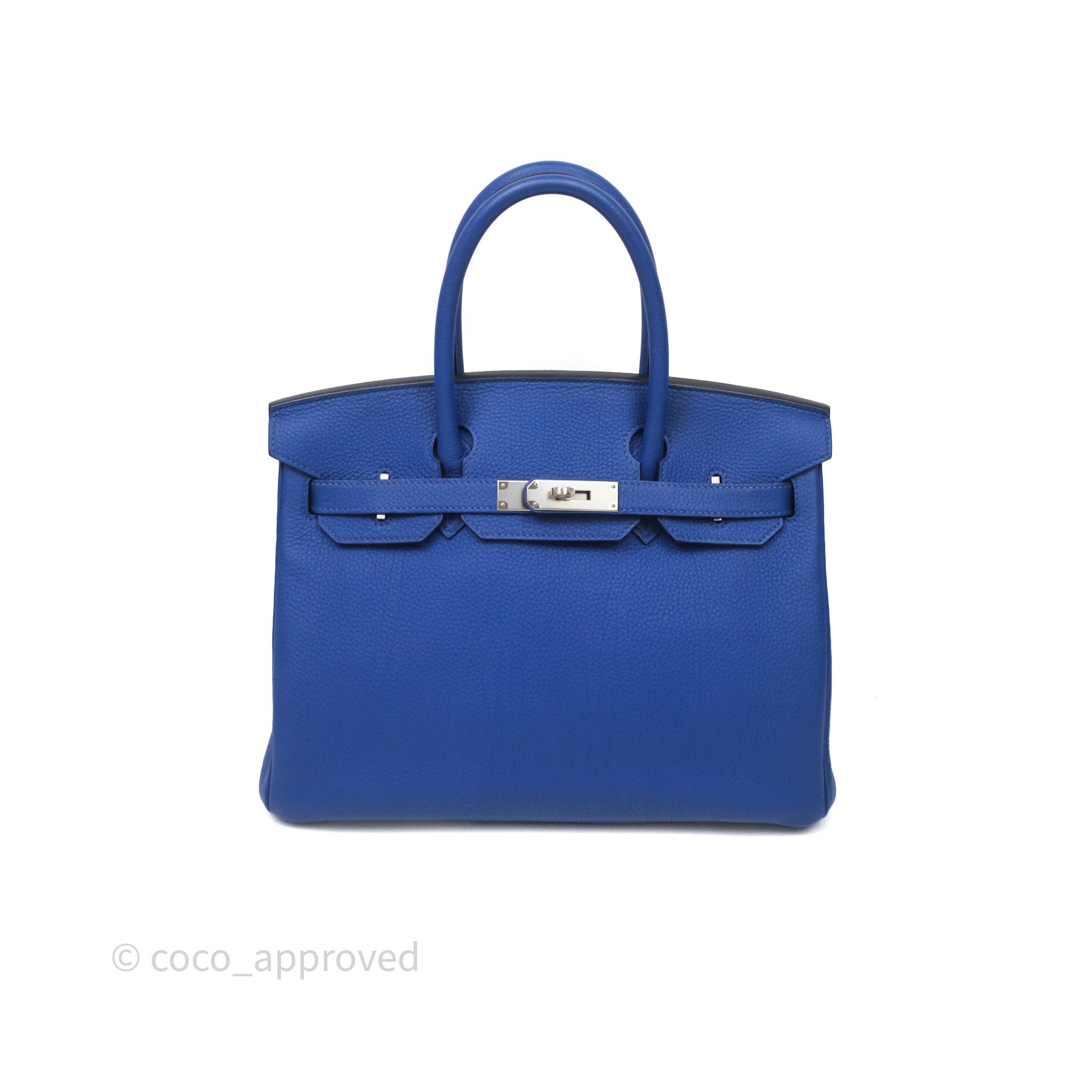 Hermes Hermes Birkin 30 Electric Blue 7T Togo Palladium Hardware