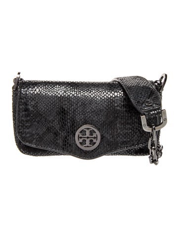 Embossed Leather Crossbody Bag