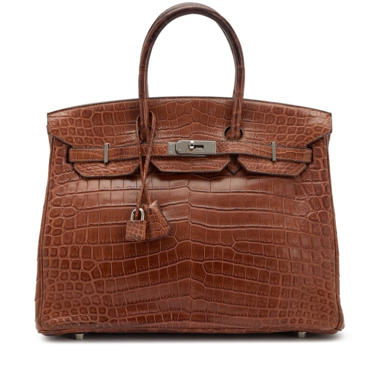 Hermes Fauve Matte Niloticus Crocodile Birkin 35 Palladium Hardware, 2011