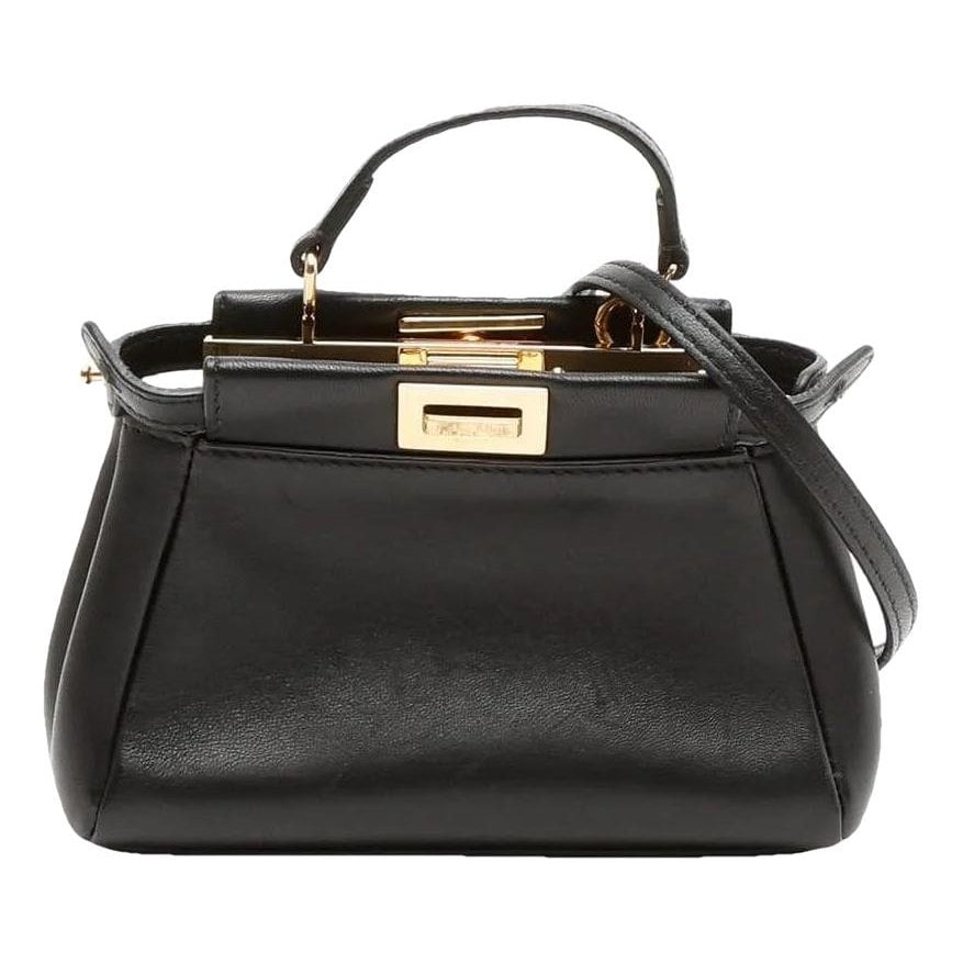 Peekaboo leather handbag