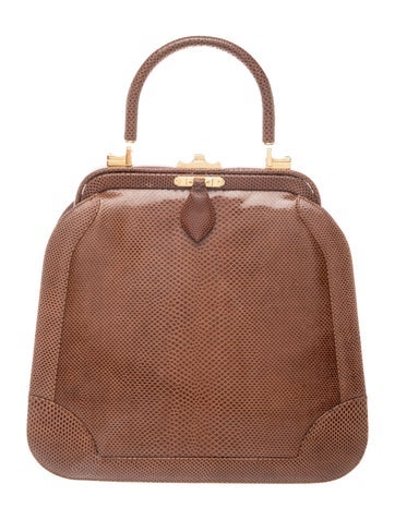 Lizard Top Handle Bag