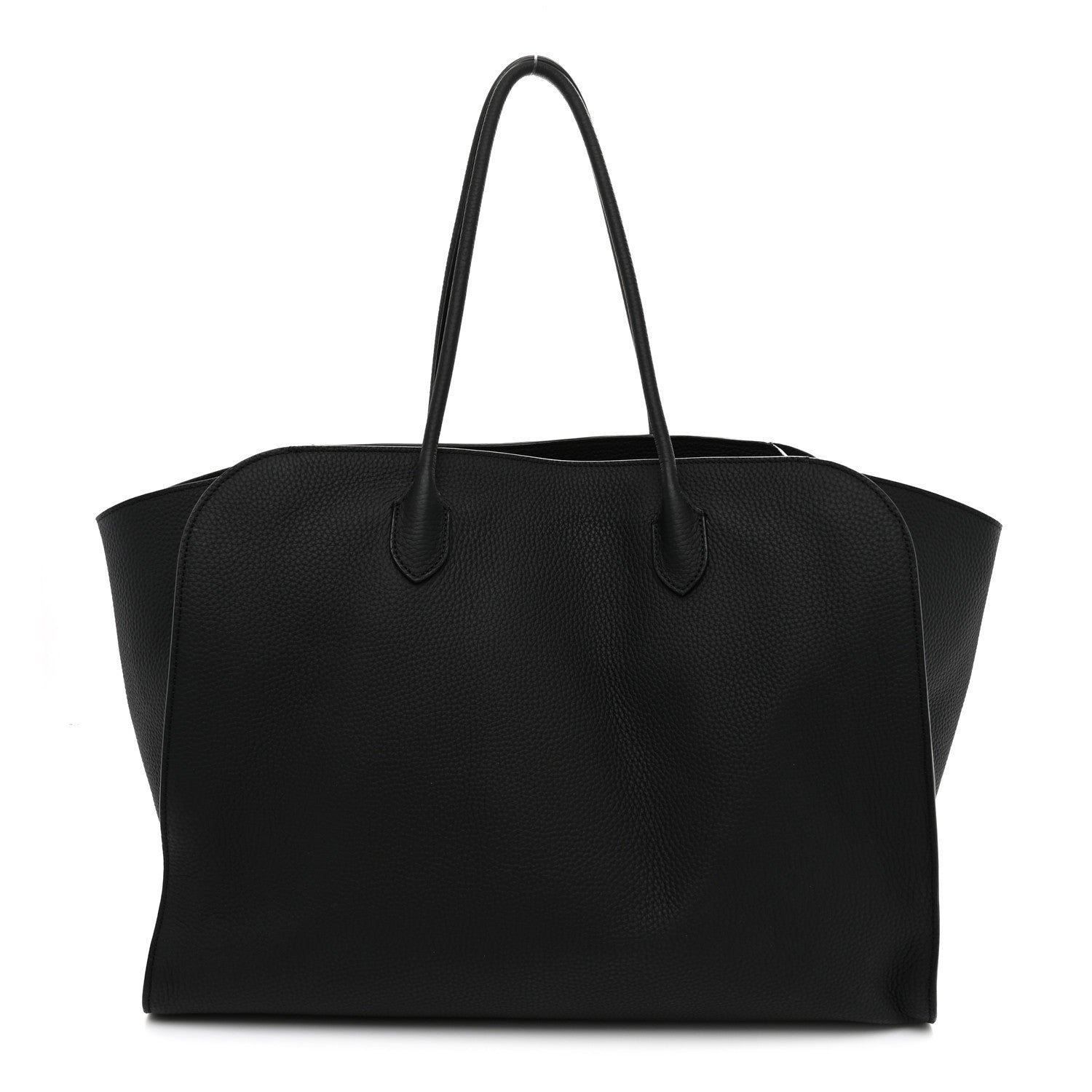 The Row Matte Grained Calfskin Marlo 17 Black