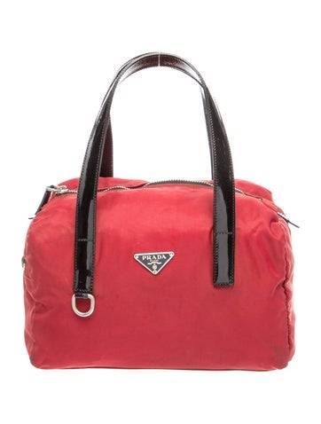 Tessuto Nylon Top Handle Bag Vintage