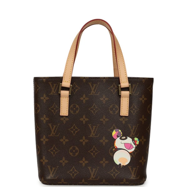 Vintage Louis Vuitton X Takashi Murakami Vavin PM Brown Monogram Panda Gold Hardware