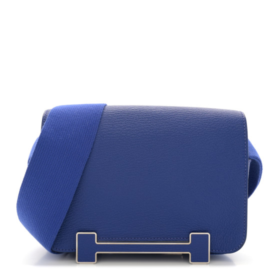 Hermes Chevre Mysore Geta Bleu Electrique