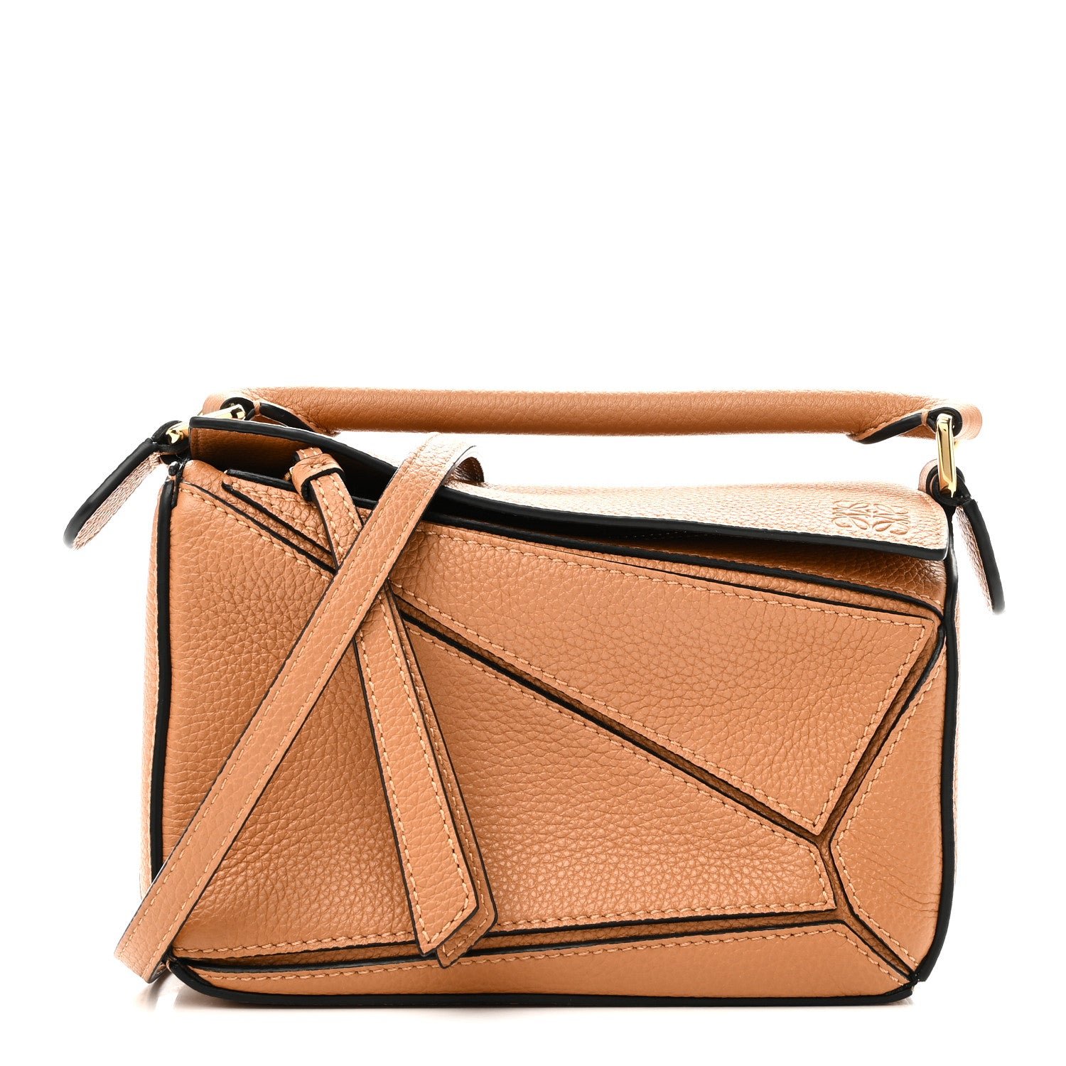 Loewe Calfskin Mini Puzzle Bag Tan