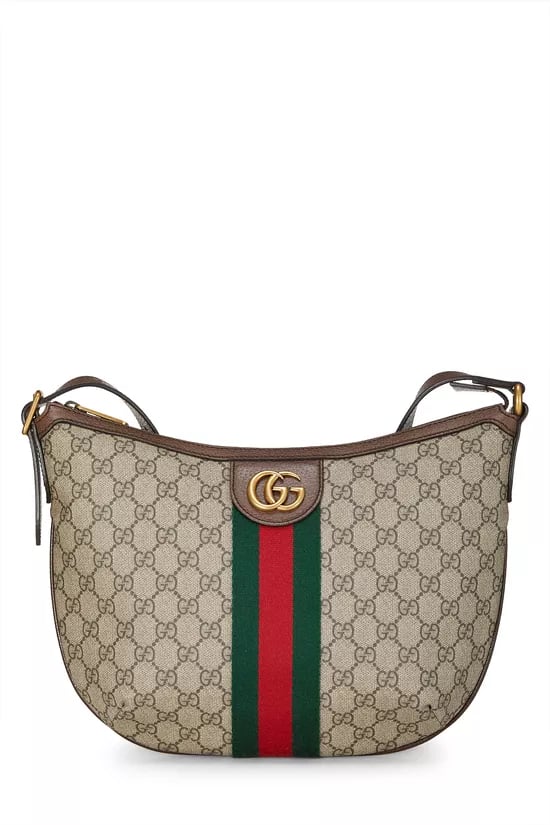 Original GG Supreme Canvas Ophidia Shoulder Bag Large