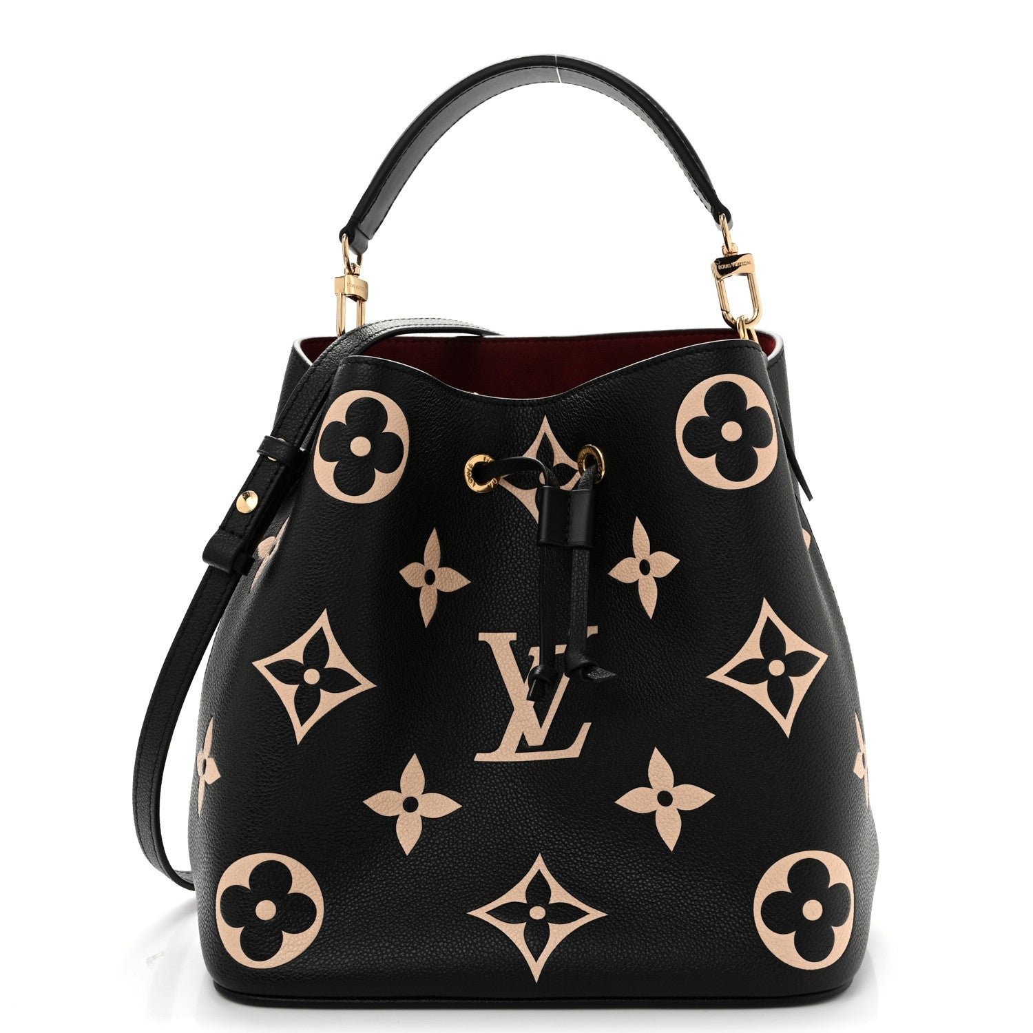 Louis Vuitton Empreinte Monogram Giant Neonoe MM Black Beige