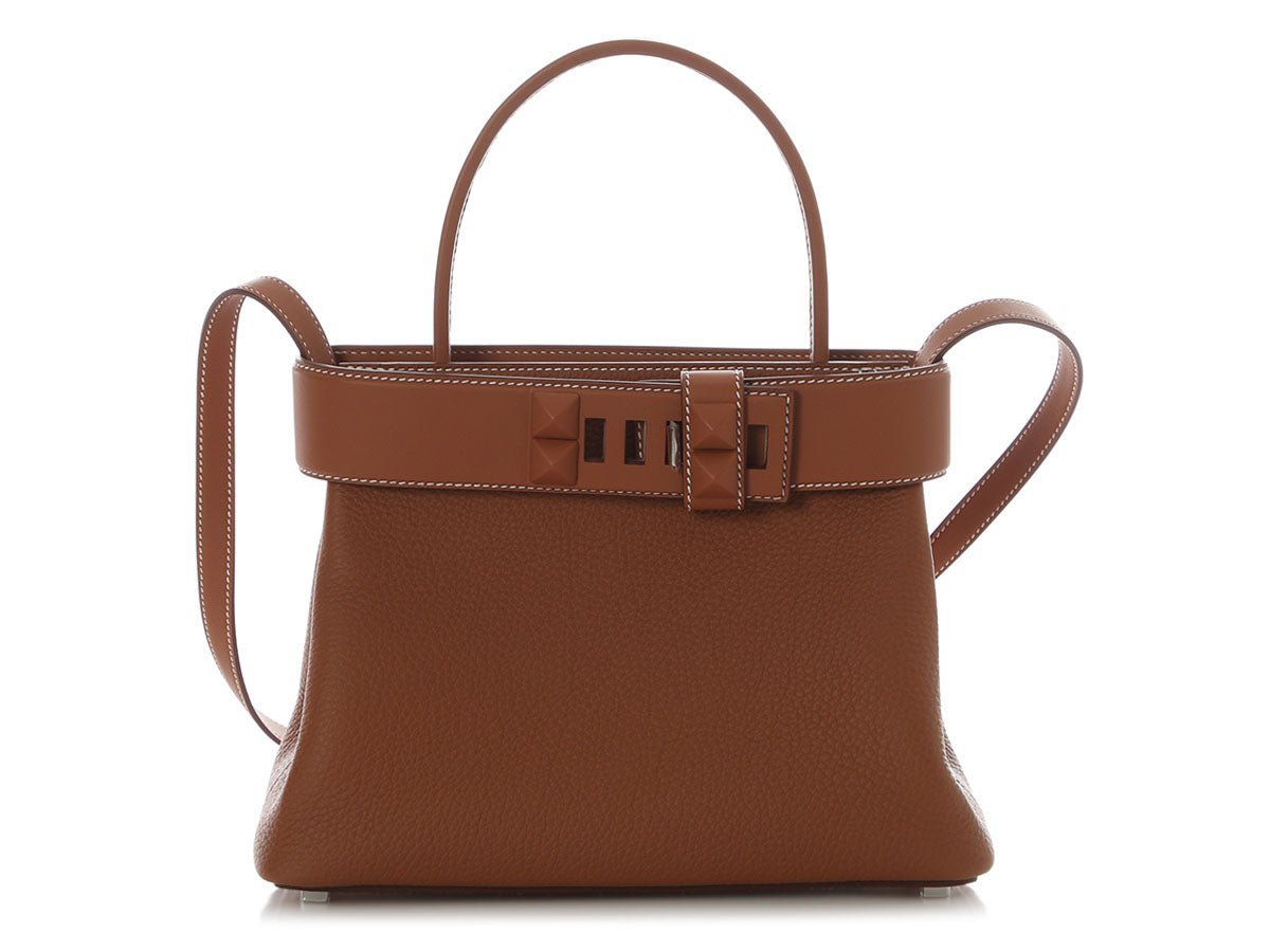 Hermès Gold Togo and Swift Medor Bag
