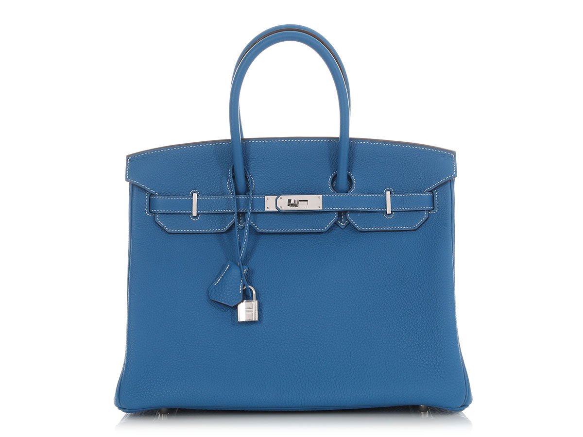 Hermes Hermès Mykonos Togo and Iris Verso Birkin 35