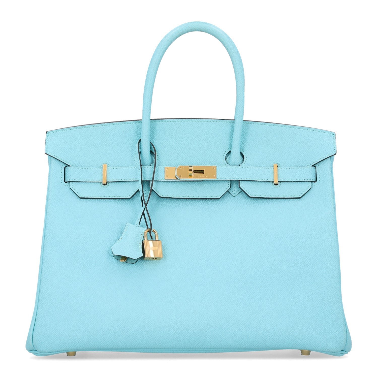Epsom Birkin 35 Bleu Atoll
