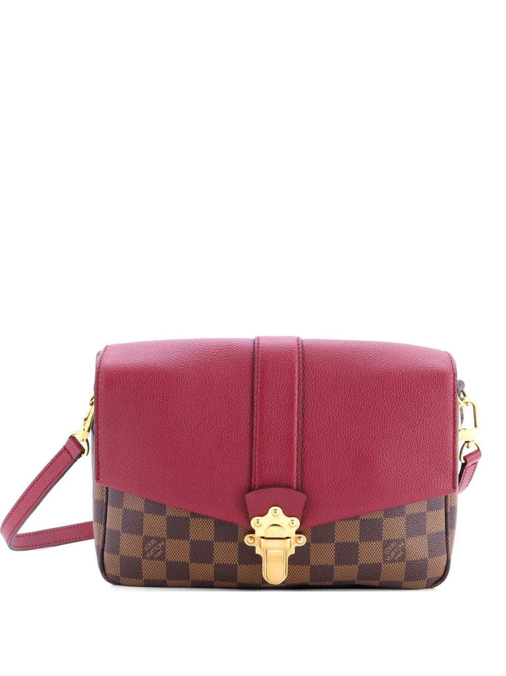 Clapton Handbag Damier and Leather PM crossbody bag
