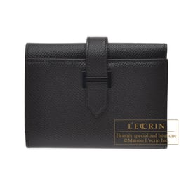 Hermes Hermes Bearn Conbine Monochrome So-black Black Epsom leather Black hardware
