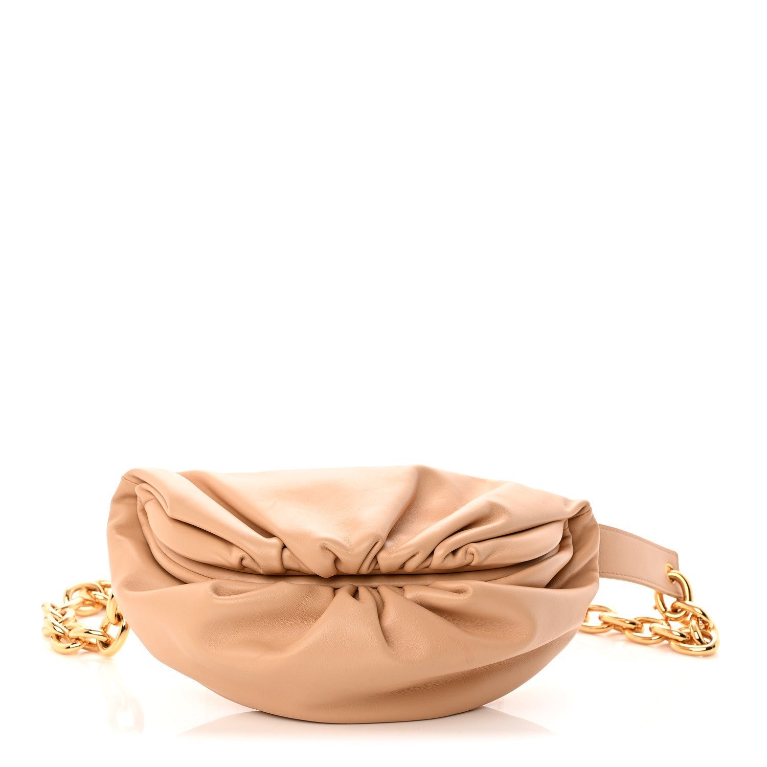 Bottega Veneta Nappa The Belt Chain Pouch Almond