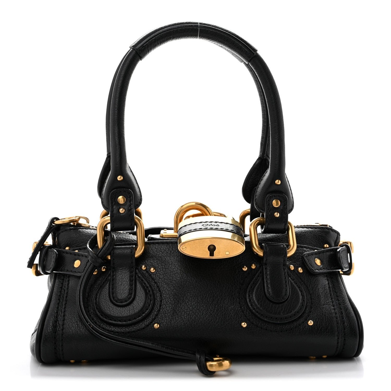 Grained Buffalo Small Paddington Black