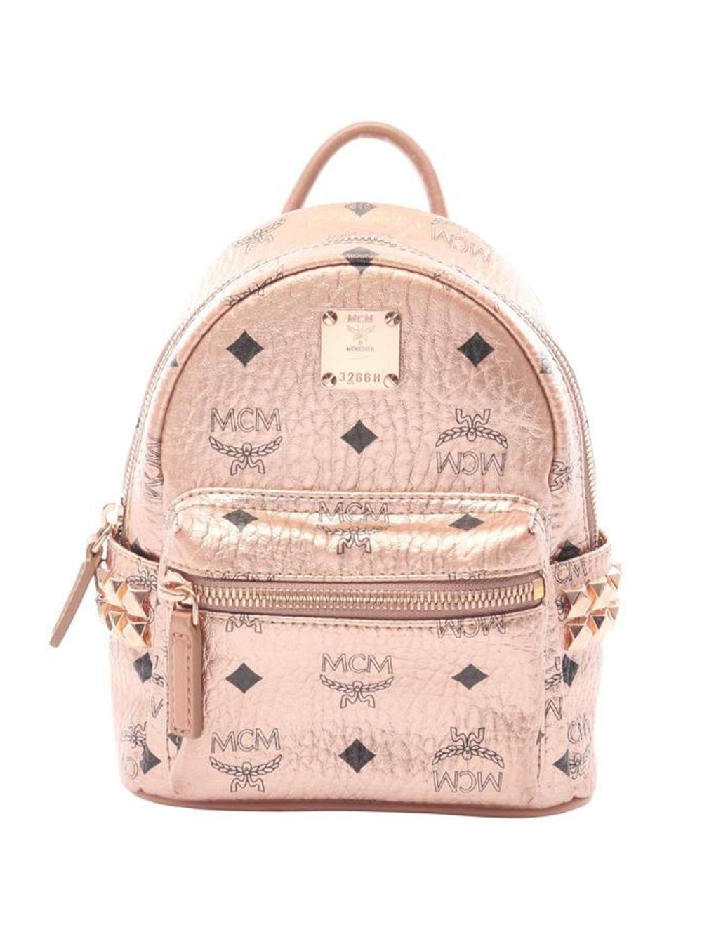 MCM 2000s logo-print backpack