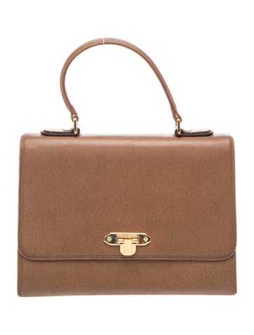 Leather Top Handle Bag