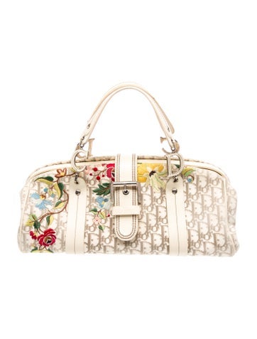 Diorissimo Flowers Frame Bowler Bag Vintage