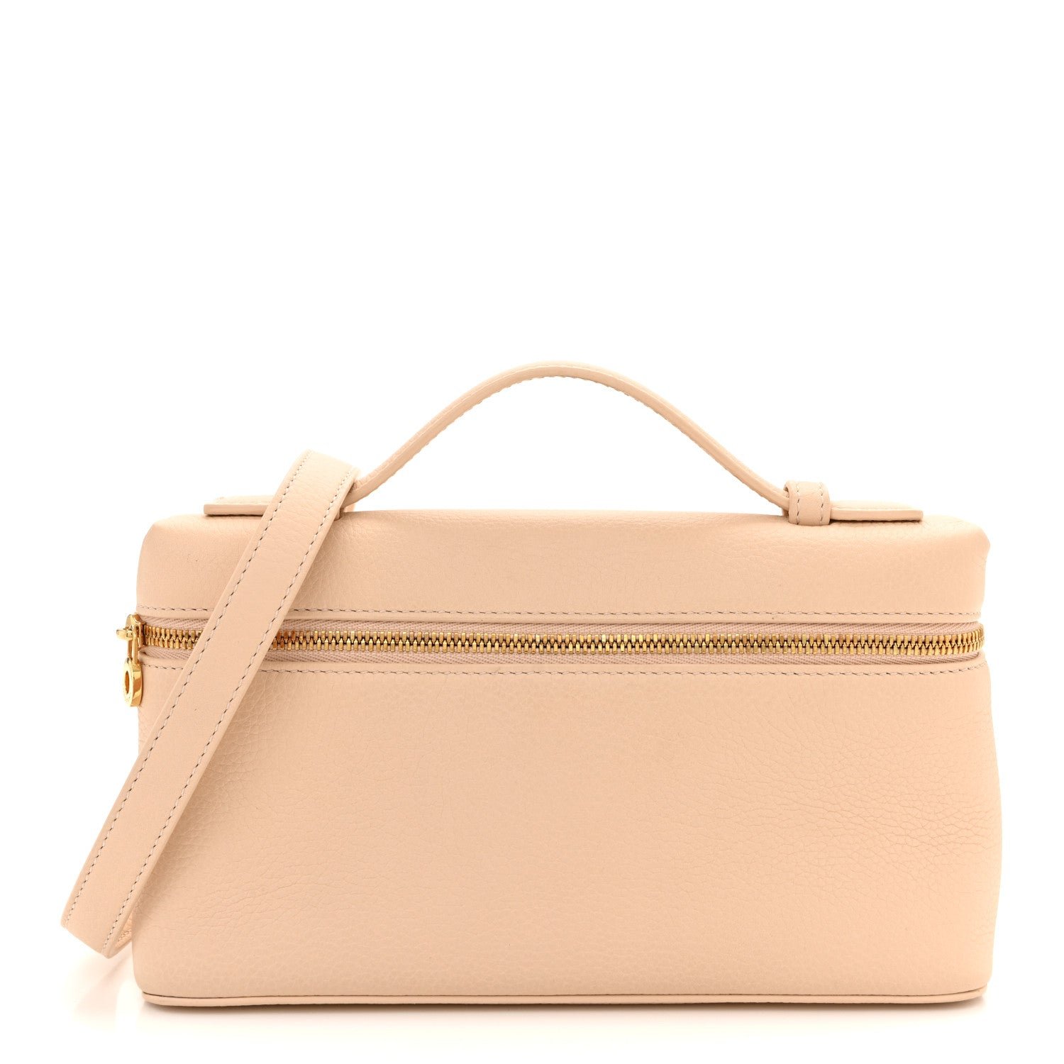 Loro Piana Loro Piana Grained Calfskin L19 Extra Pocket Pouch Creamed Honey