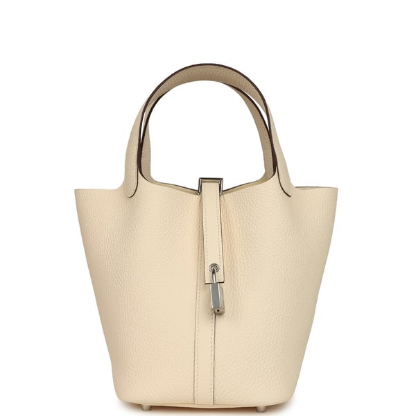 Hermes Picotin Lock 18 Nata Clemence Palladium Hardware