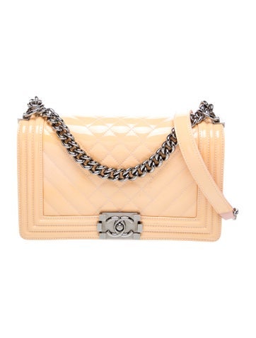 Medium Patent Boy Bag