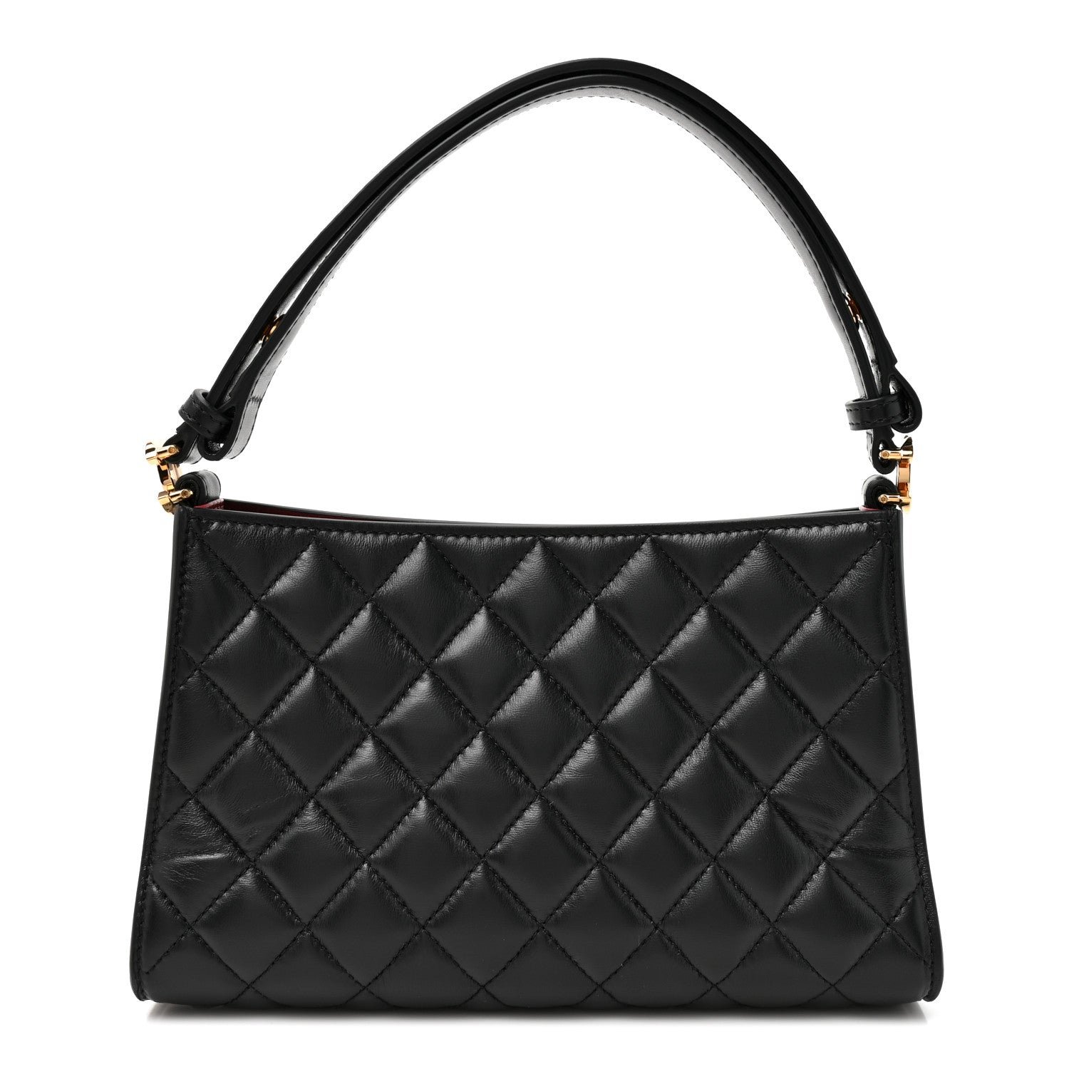 Chanel Lambskin Quilted CC Hobo Bag Black