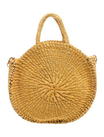 Straw Top Handle Bag