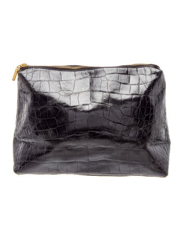 Embossed Leather Clutch