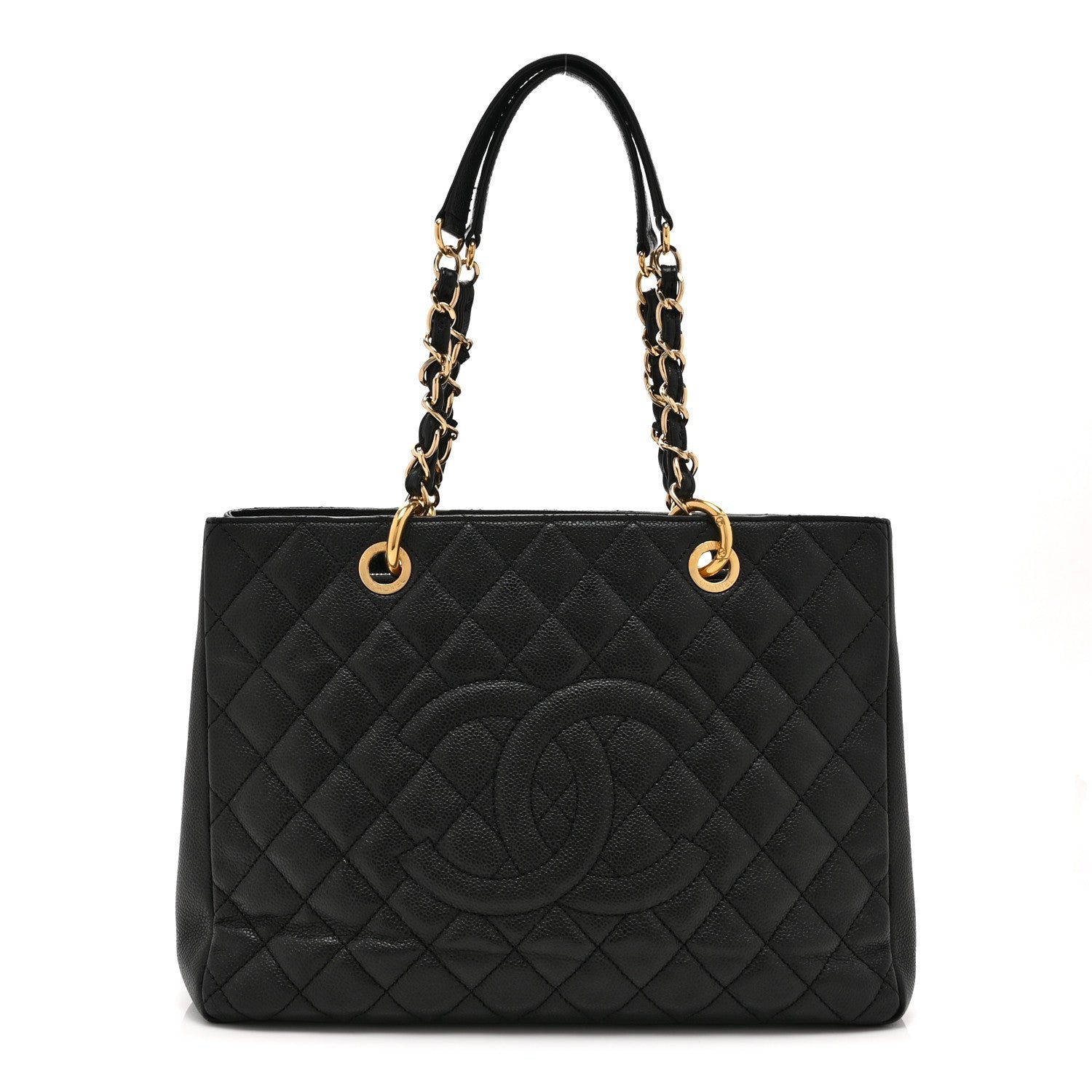 Chanel Caviar Quilted Grand Shopping Tote GST Black
