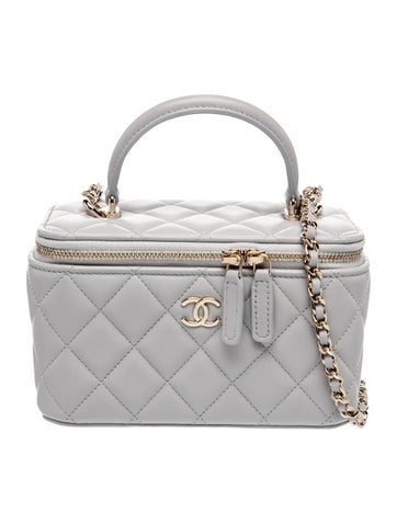 Small Top Handle Vanity Case w/ Chain