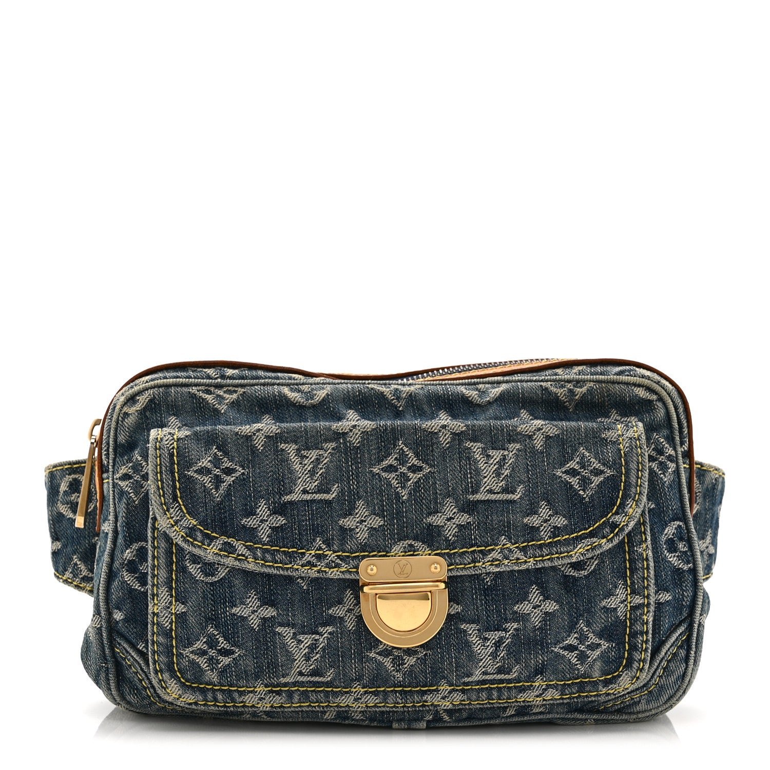 Louis Vuitton Monogram Denim Bum Bag Blue