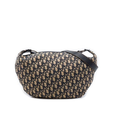 Calf Leather Oblique Canvas Crossbody
