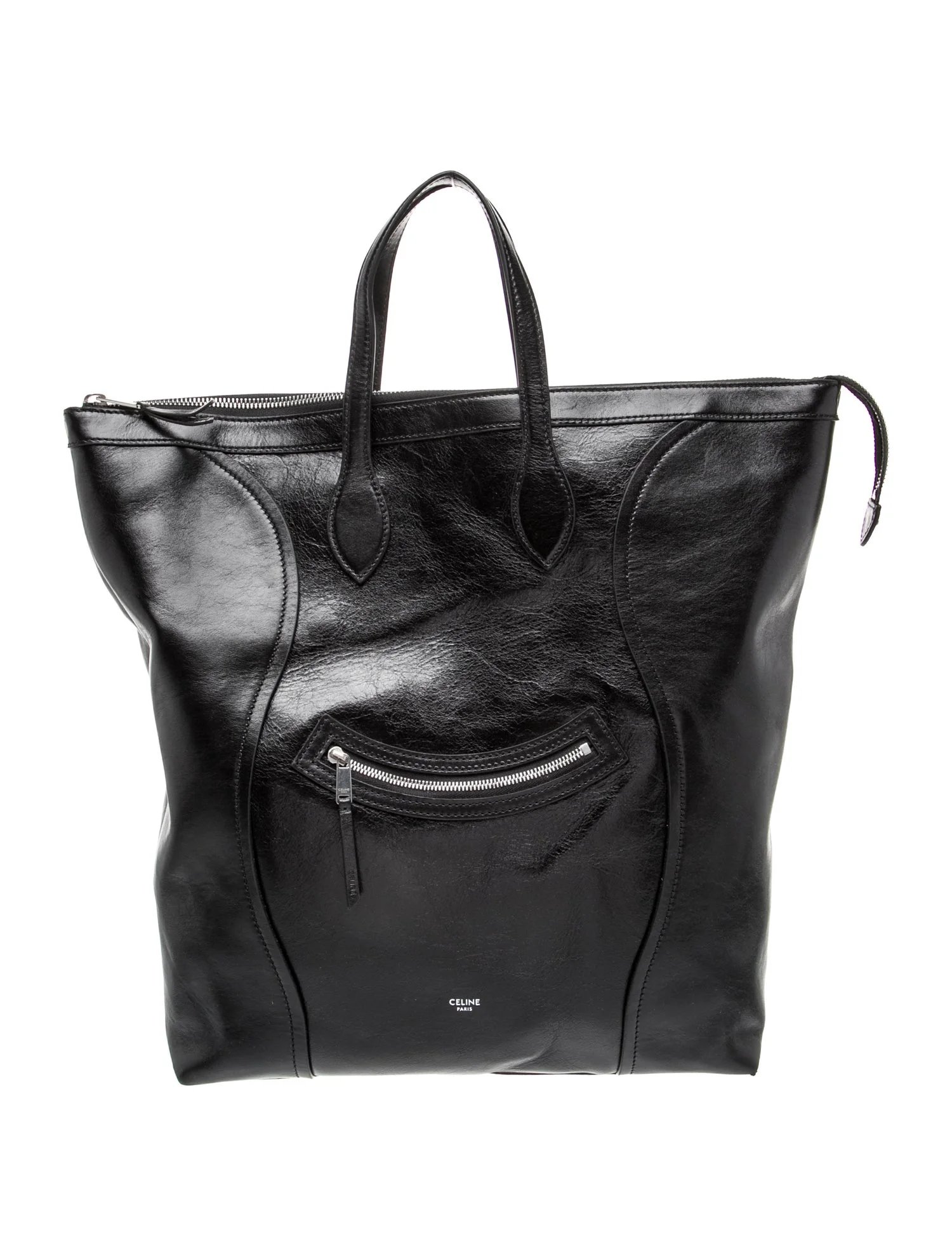 Leather Cabas Smile Luggage Vertical 2026