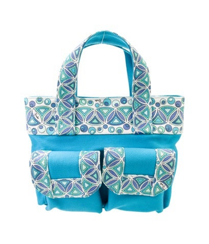 Emilio Pucci Pucci Canvas Top Handle Bag
