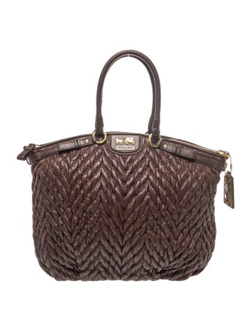 Leather Top Handle Bag