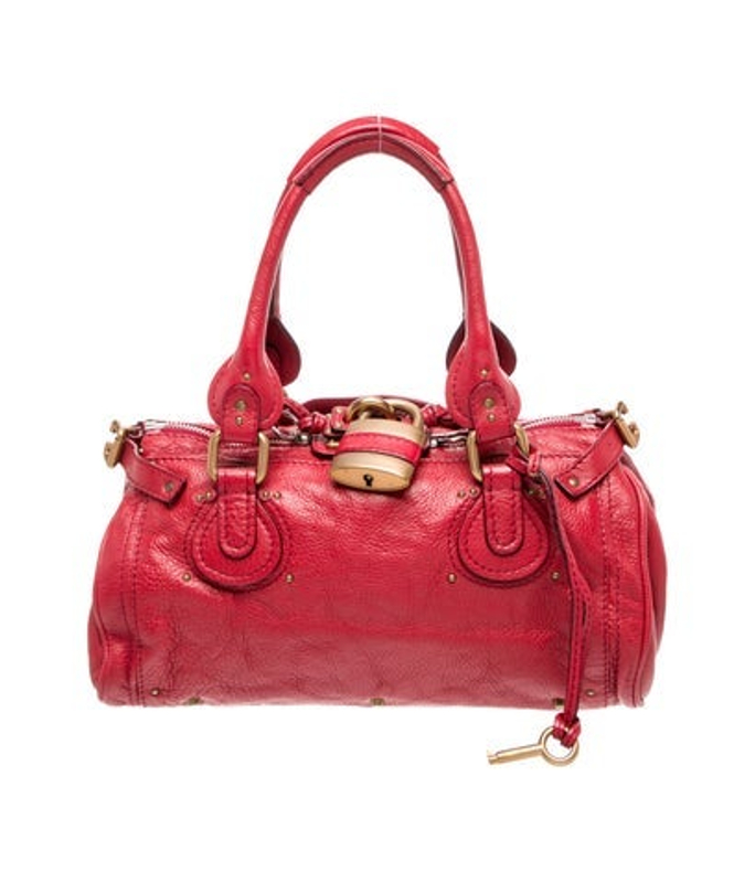 Chloe Leather Paddington Satchel Bag Medium