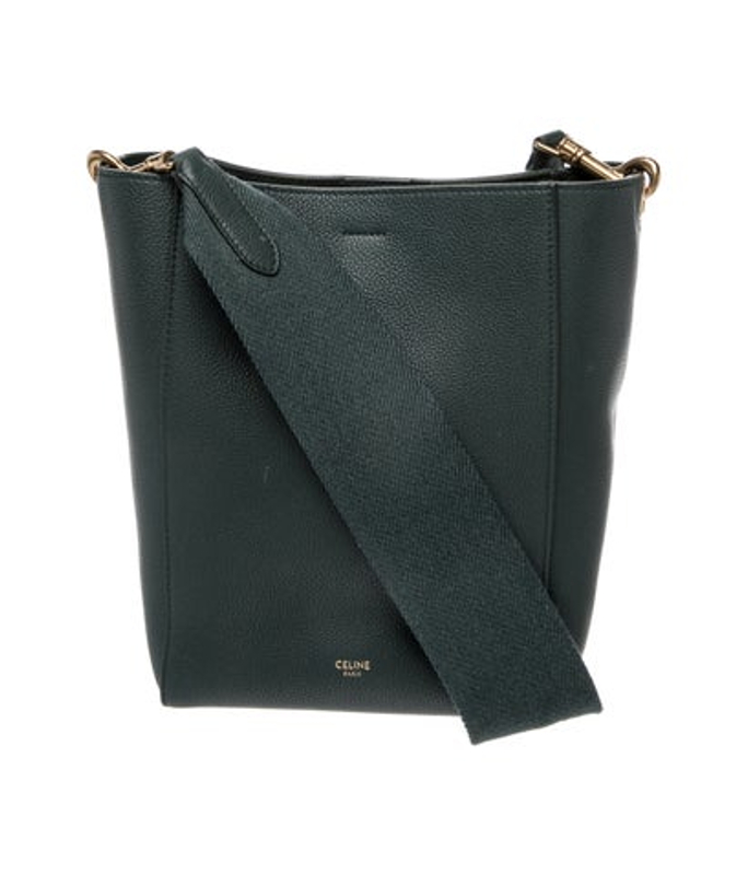 Celine Leather Seau Sangle Small