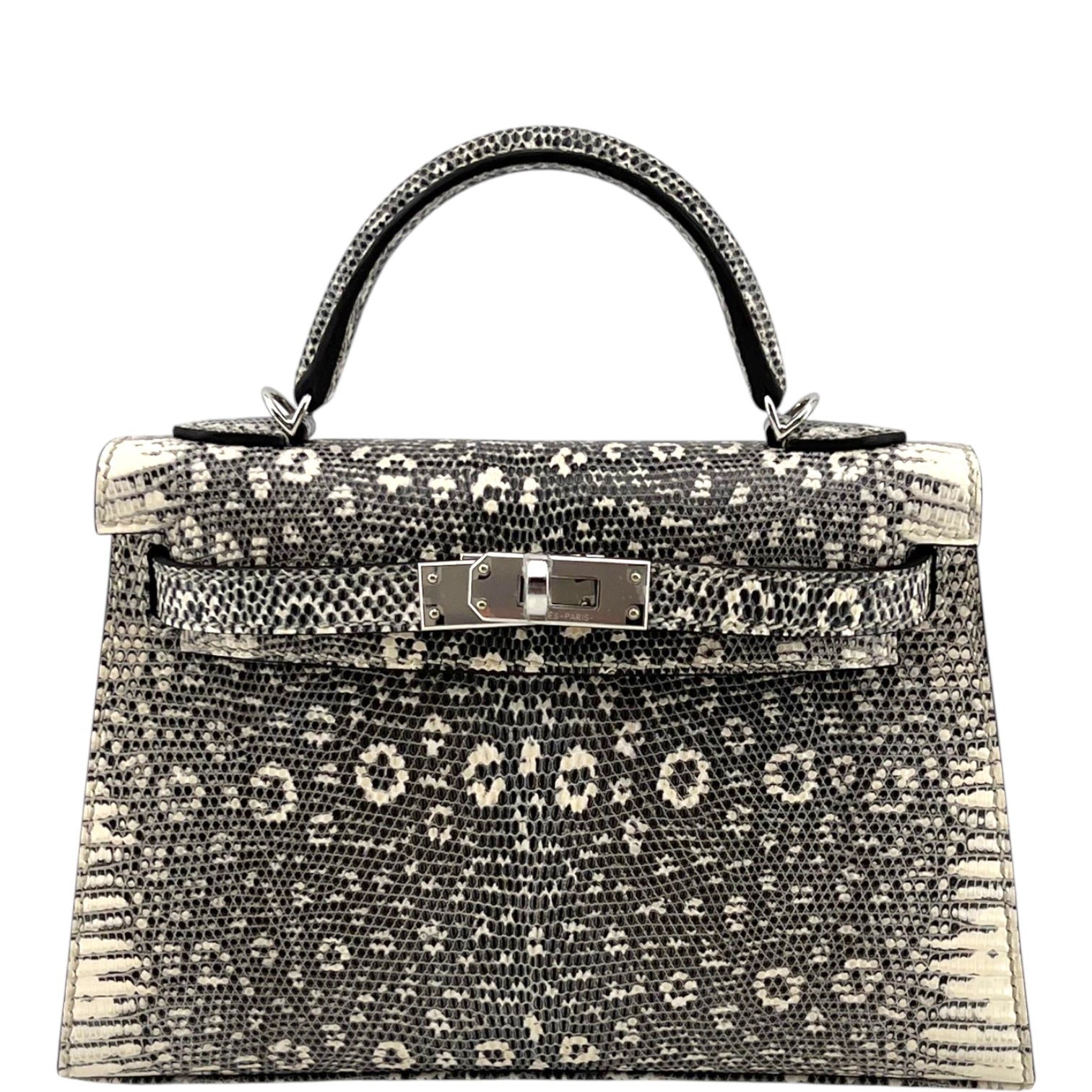 Hermès Kelly Mini II (20) Sellier Ombré Lizard Palladium Hardware
