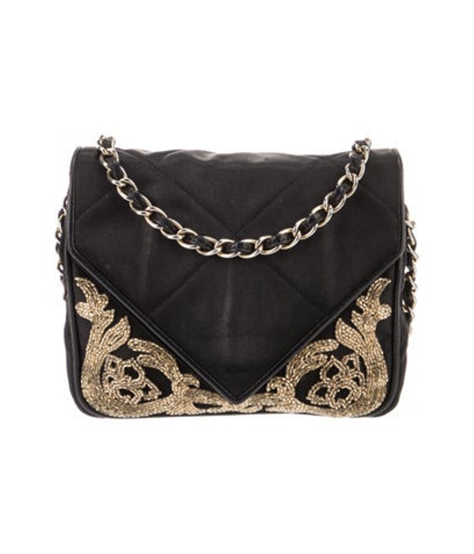 Chanel Beaded Satin Flap Bag